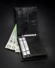 Compact black wallet made of high-quality genuine leather with RFID protection - Rovicky