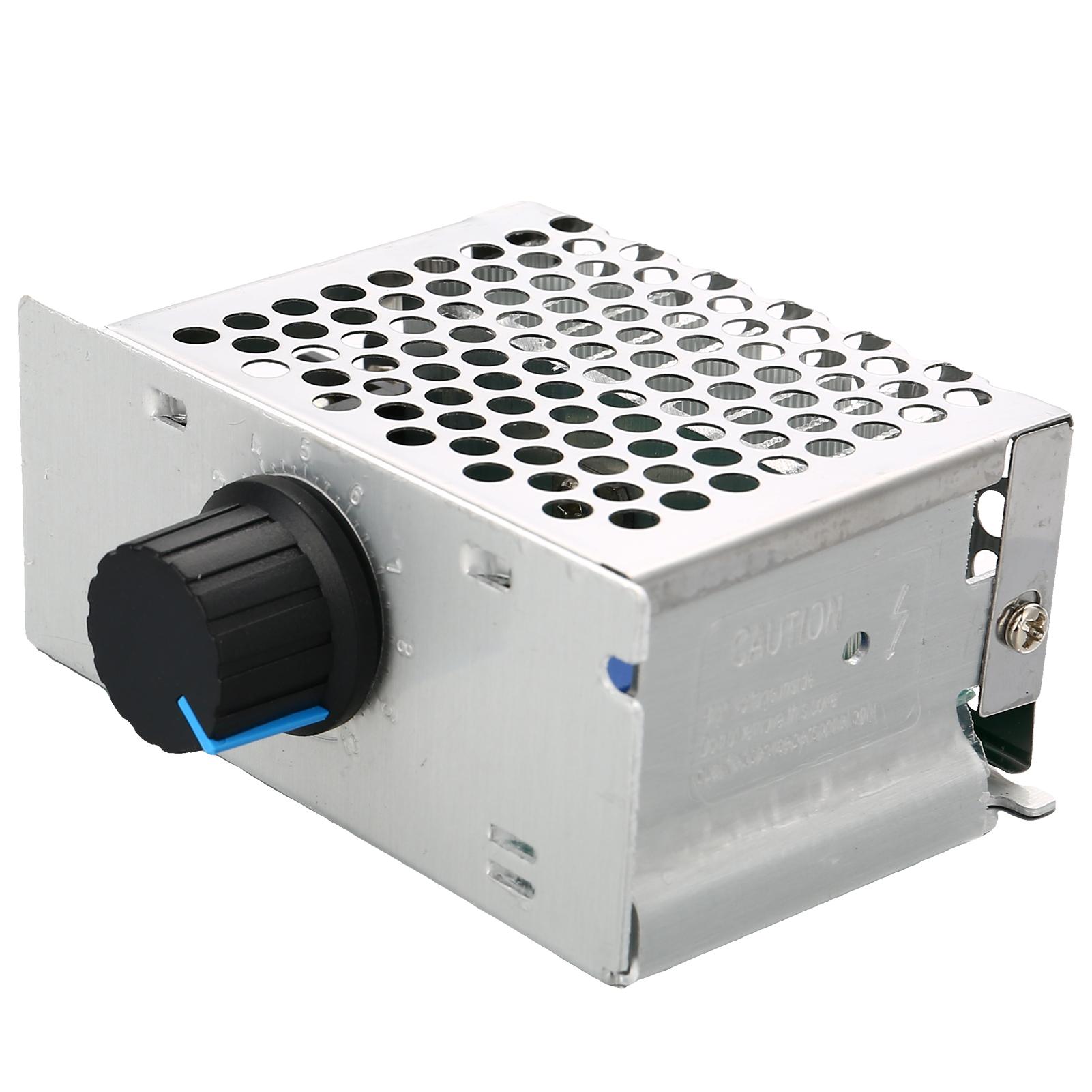 

4000W AC Voltage Regulator Dimmer Thermostat Speed Controller 0-220V Adjustable Output for Heating Lamp Motor Fan Solder Iron як показано кольору
