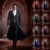 Men's Gothic Steampunk Tailcoat Jacket Black Halloween Costume