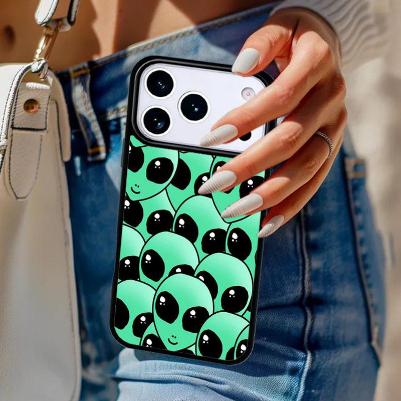 Alien Martian Humans Arent Real Phone Case For iPhone 17 Air 14 15 13 12 Max Cover For Apple 14 15 16 16e 11 Pro Max Plus Coque