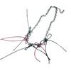 Y2K Bowknot Tassels Heart Charm Necklace Metal Chain Choker Sweet Cool Clavicle Chain Necklace Fashion Collar Necklace