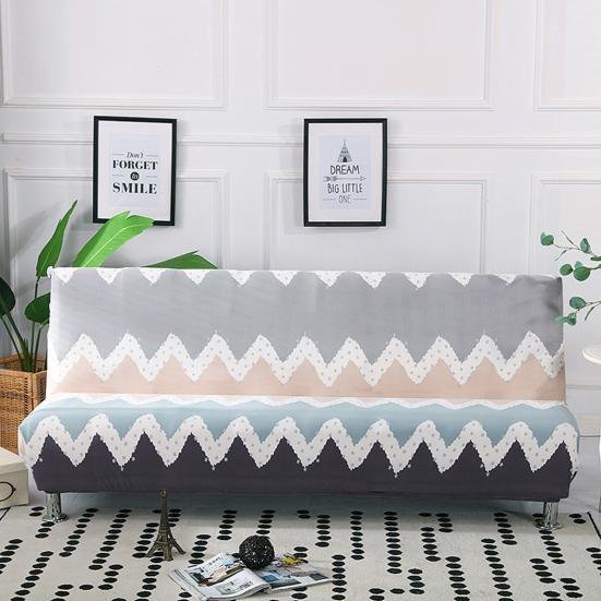 Sofa Protector Eco-friendly Anti-slip Fitted Sheet Type Durable Universal Armless Elastic Sofa Cover for Armless Sofa