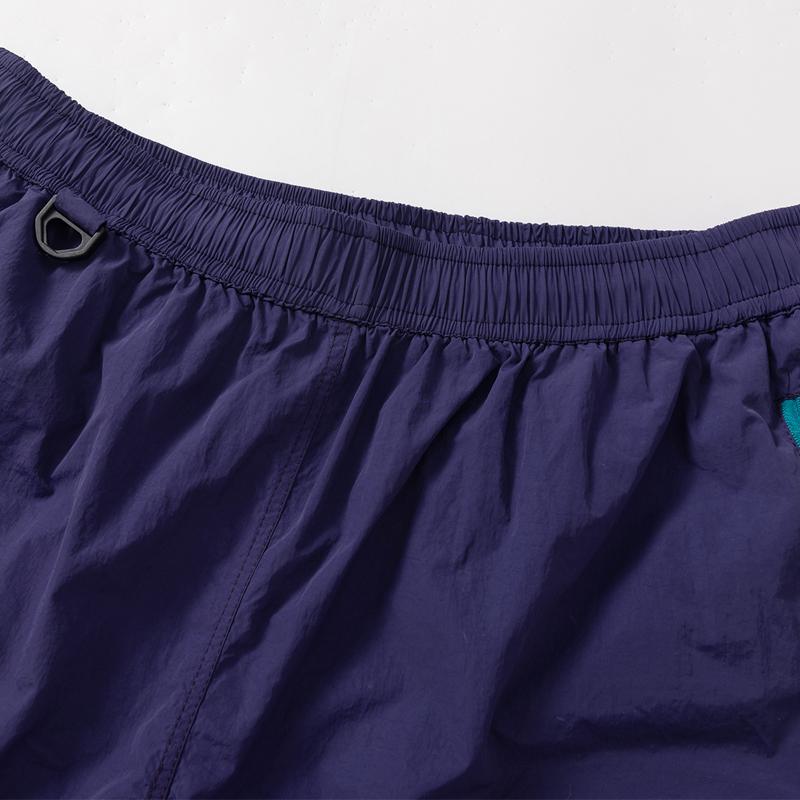 Men's Quick Dry Nylon Athletic Shorts – Elastic Waist Zipper Pocket Shorts for Outdoor Sports & Summer