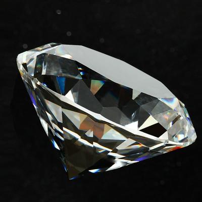 Briefbeschwerer Party-Schmuck Heimdekoration Roher Edelstein Klares Glas Kristall Diamant Facettenschliff
