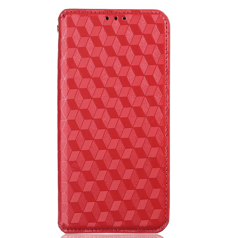 TCL 40SE Leather Phone Case: Magnetic 3D Texture, Card Slot, Stand Function, Wallet Style