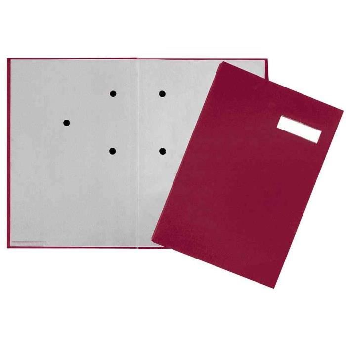 Parapheur - PAGNA - ECO - 20 Compartiments - Rouge - A4 - Carton Gris