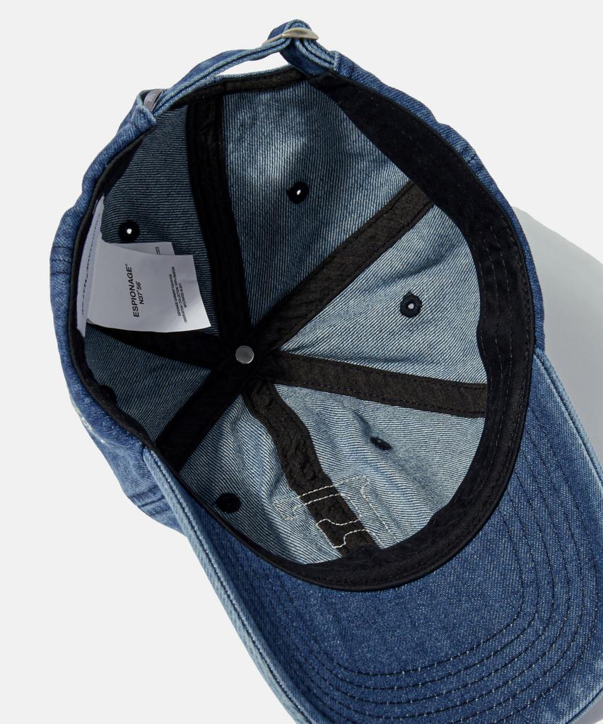 ESPIONAGE Esp Letter Washed Denim Cap Letter E