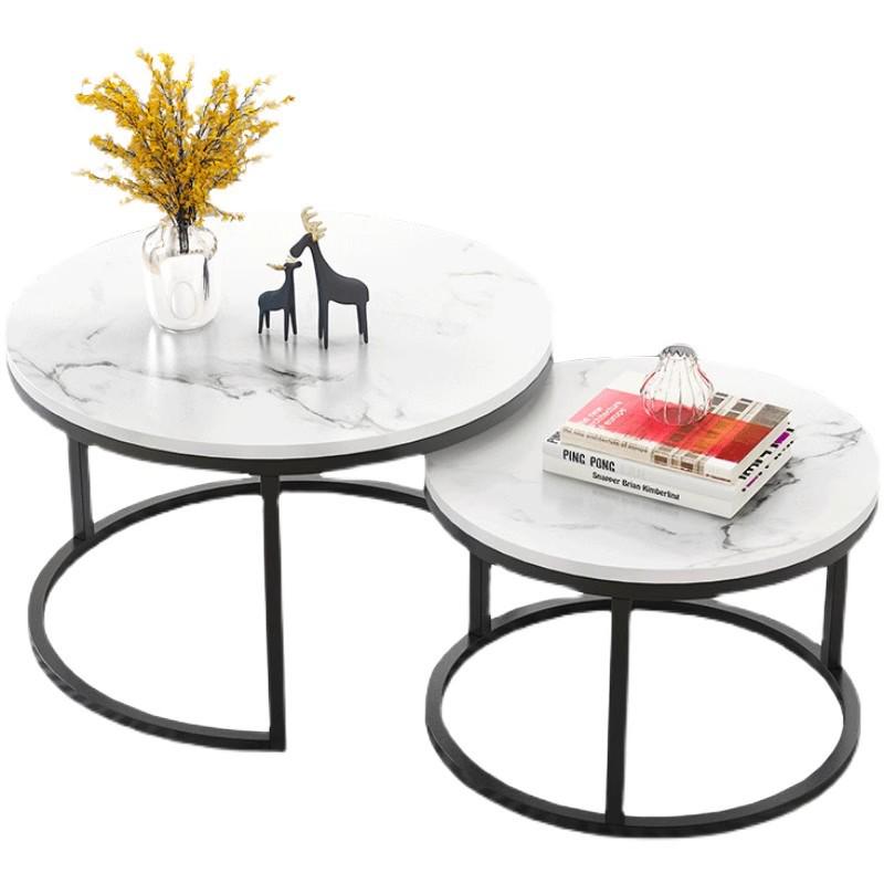 Nordischer Moderner Runder Couchtisch - Kreatives Wohnzimmer Eisen Design