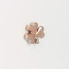 Weniger ist mehr 14K Gold Klee Ohrring & Piercing