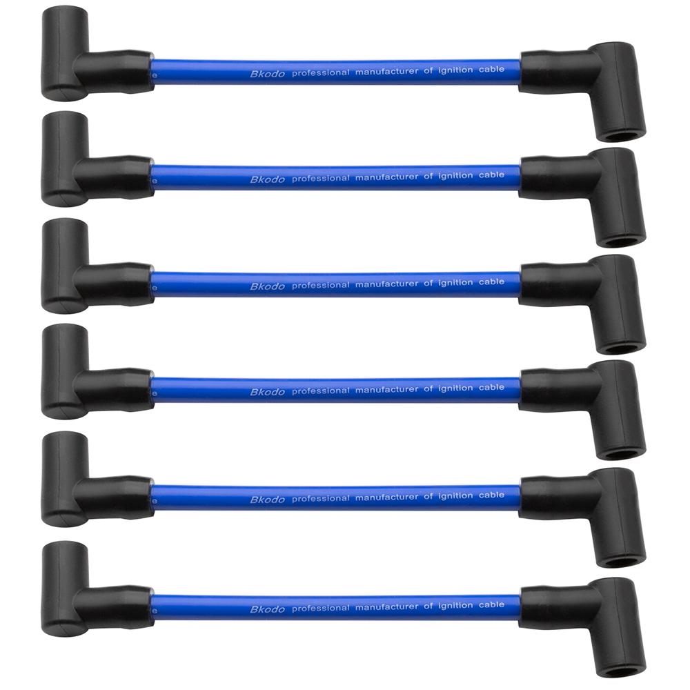 2 Pcs 6" Marine Spark Plug Wire Fit For Johnson Evinrude Outboard Replaces 18-8816-1 582365