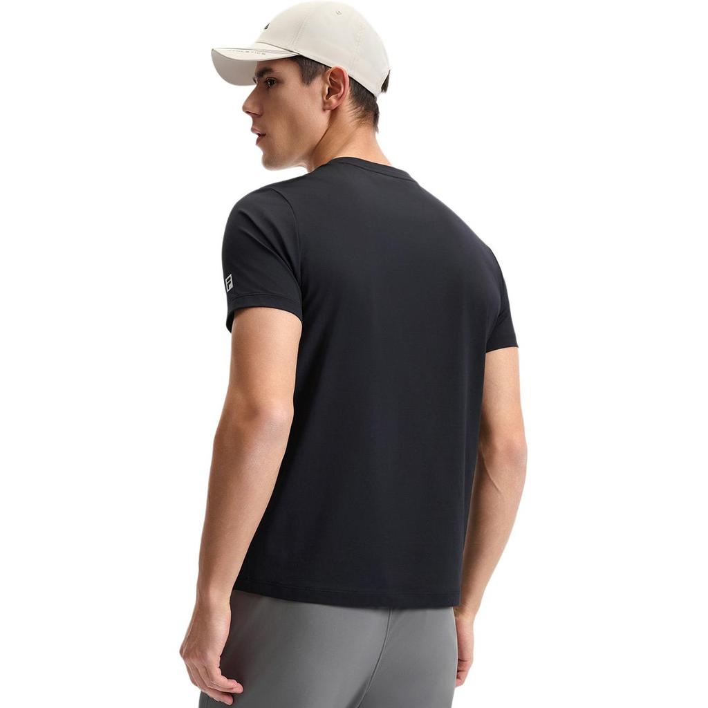 Fila Fitness Series Simple Casual Printed Short Sleeve T-Shirt Men Tops A61M621101F-BK
