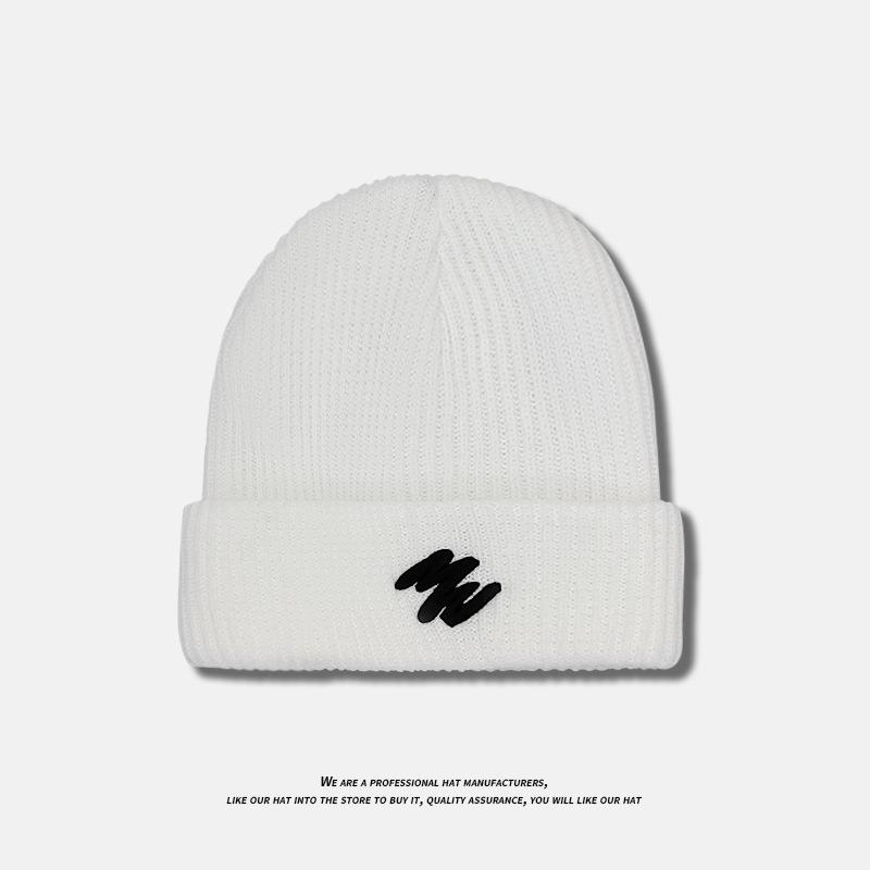 Gestrickte Mützen für Männer im Winter Modische und vielseitige Wollmützen für Herbst und Winter Warme Melonenmützen Kalte Mützen für Frauen