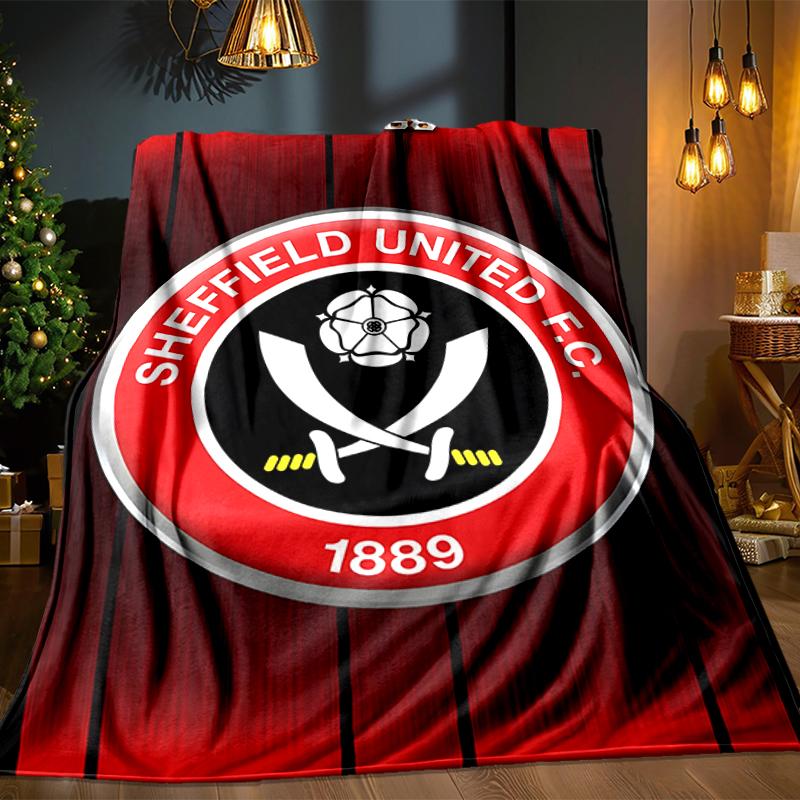 She-ffield Fc Crest Blanket Lightweight Ideal Bedding Blanket Perfect for Travel, Camping, Living Rooms, Offices, Sofas, Fan Christmas gift