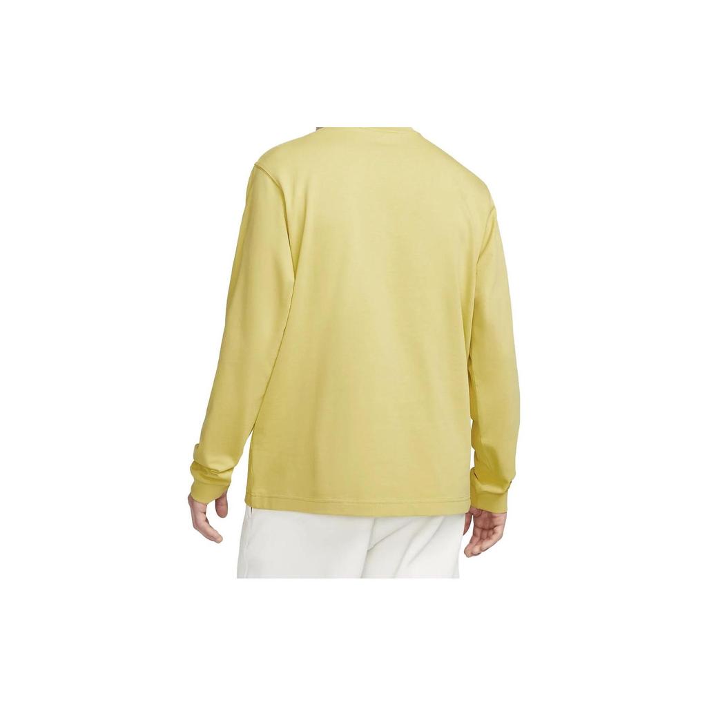 Nike Solo Swoosh Crew Neck Sweatshirt Men Tops Gold DX0885-700