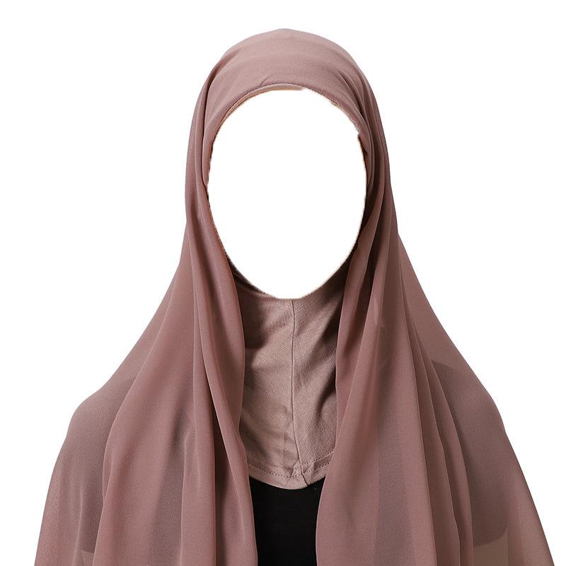 High Quality Muslim Instant Hijab Scarf Women Plain Ready Easy Wear Hijab for Girls