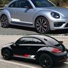 Pro VW Beetle Sada bočních samolepek na dveře auta Vinylová fólie na polep auta Vodotěsné Kreativní vozidla PVC samolepky Vnější autodoplňky