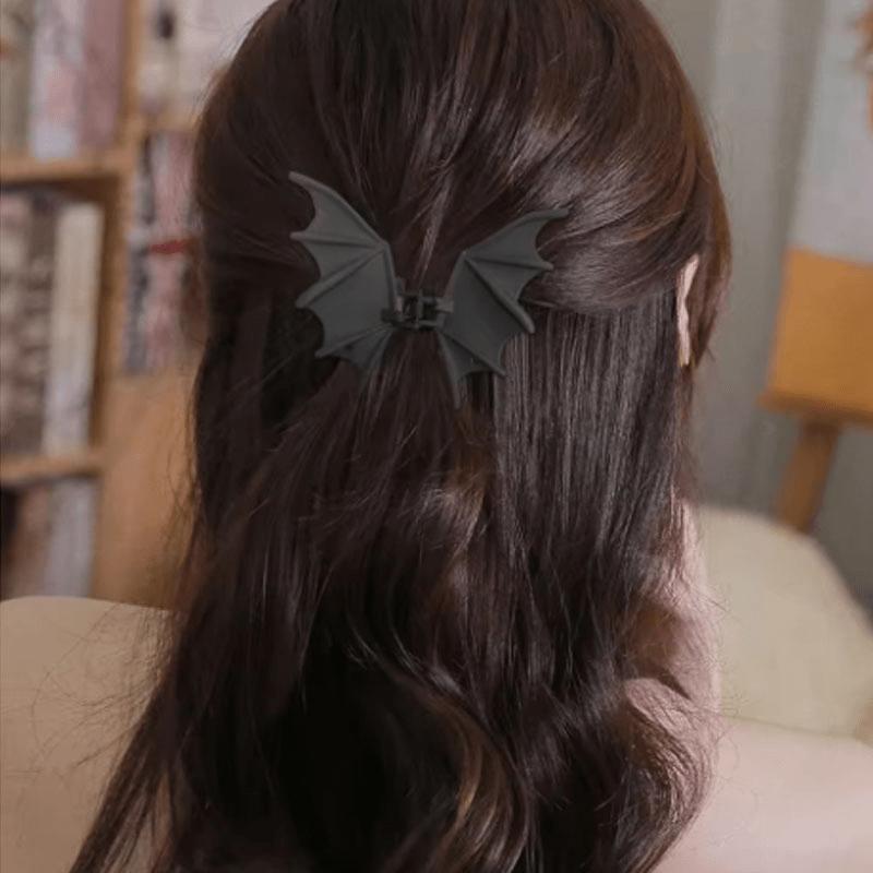 1/2/3 Stück Halloween Legierung Tier Fledermaus Haarspangen Schwarz Gothic Punk Stil Für Frauen Weihnachtsfeiern Haarspange Party Kopfschmuck