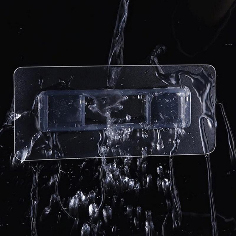 10Pcs No Punching Strong Adhesive Traceless Storage Rack Buckle Wall Mounted Tissue Box Storage Rack Non Marking Adhesive Patch