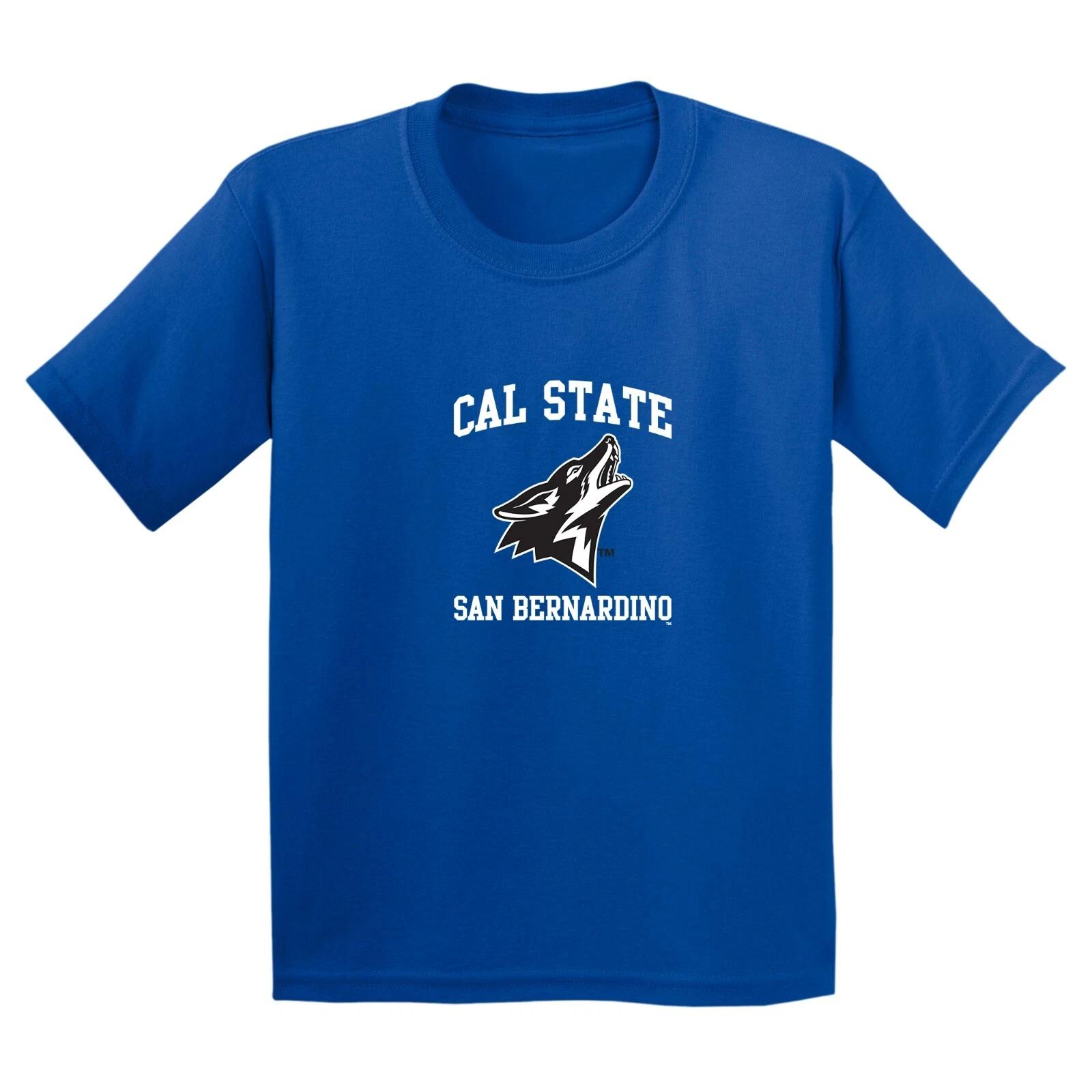 Cal State San Bernadino Arch Logo Youth T-Shirt - Royal M