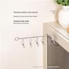 Windproof Stainless Steel Clothesline Clips & Double Hook Sock/Shoe Drying Rack