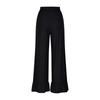 Women’s Casual Loose Fit Drawstring Elastic Waist Wide Leg Pants with Ruffle Hem and Relaxed Flowy Silhouette for Everyday Wear