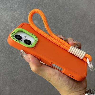 Luxus Bonbonfarbe Armband Handgelenkband Kette Handyhülle Für iPhone 17 ProMax 15 11 12 13 14 16 Pro Max Plus Weiche Silikonhülle