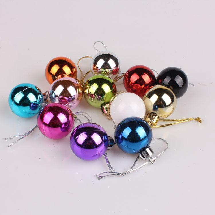24 Pcs/Set Decorative Xmas Bauble Delicate Balls Decorations Xmas Tree Pendants