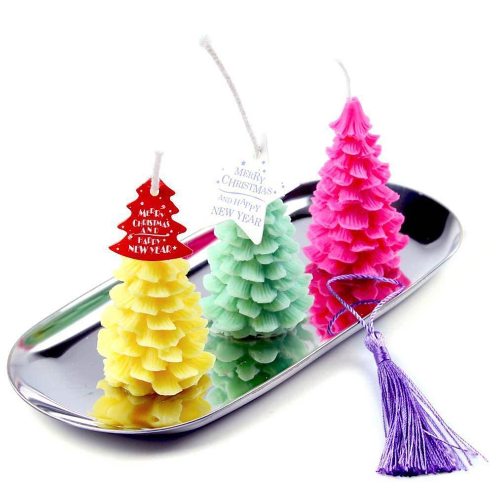 3D Silicone Christmas Tree Mould Baking Dessert Mould Christmas Tree Mould for Soap Candle