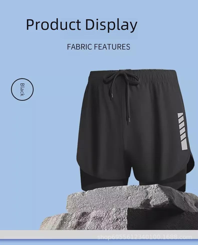 Herren Schnelltrocknende Doppellagige Badehose - Anti-Peinlichkeits Strandshorts 2023
