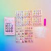 120Pcs Children's Press on Nails Kids Cartoon Acrylic Fake Nails Tips Kawaii Girl Full Cover Short False Nails With Jelly Glue#@
