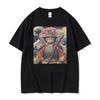 Cat Samurai Pattern T Shirt For Unisex Trendy Animal 3D Printed Tees Casual Short Sleeve Oversized Street TShirts Round Neck Tops