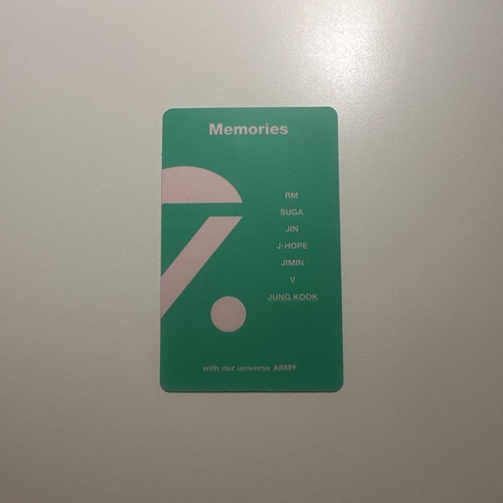 [USED] BTS Memories of 2020 Jungkook Trading Card