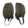 1 Pair Hiking Leg Gaiters Polyester Fiber Waterproof Legging Gaiters for Camping Mountain Climbing Fishing Military Green