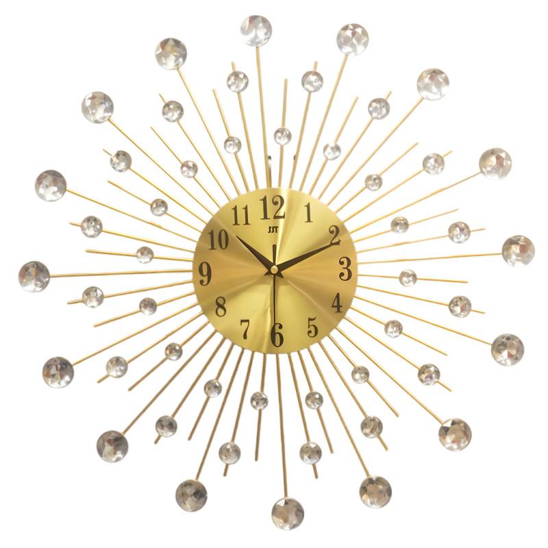 Beaded Diamond Crystals Jeweled Wall Clock For Living Room Decoration Gifts