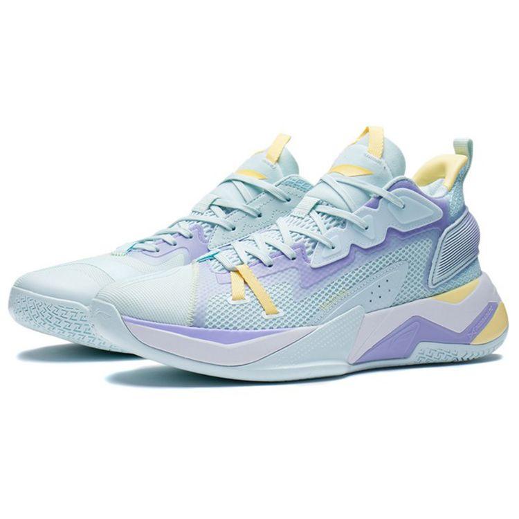 Li Ning Battle Falcon Shock Absorption Rebound Low-Top Basketball Shoes Men Sneakers Blue ABAS045-3