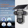 4G Solar WiFi Three-Lens Surveillance Camera with Remote Access
