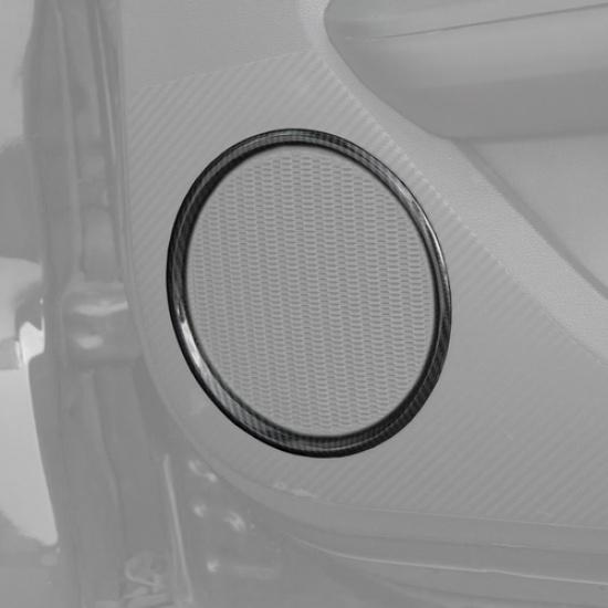 Car Door Speaker Cover Trim For Ford Mustang 2015-2025 Accessories Carbon Fiber