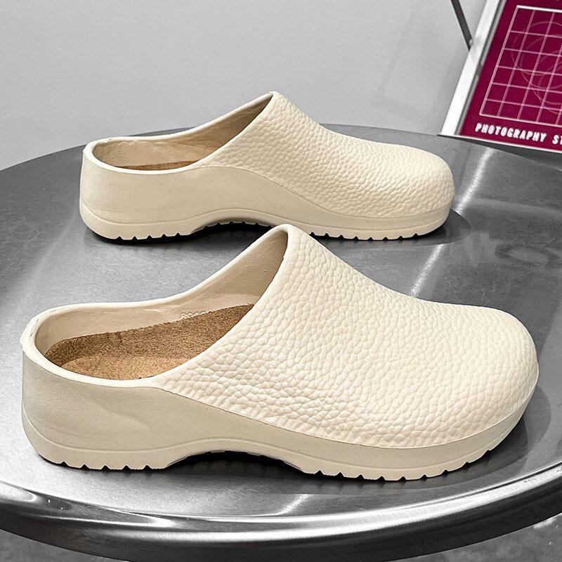 Letní styl protiskluzové sandály s uzavřenou špičkou: Odolné proti opotřebení, Bez zápachu, Unisex pro vnitřní, venkovní a kuchařské použití