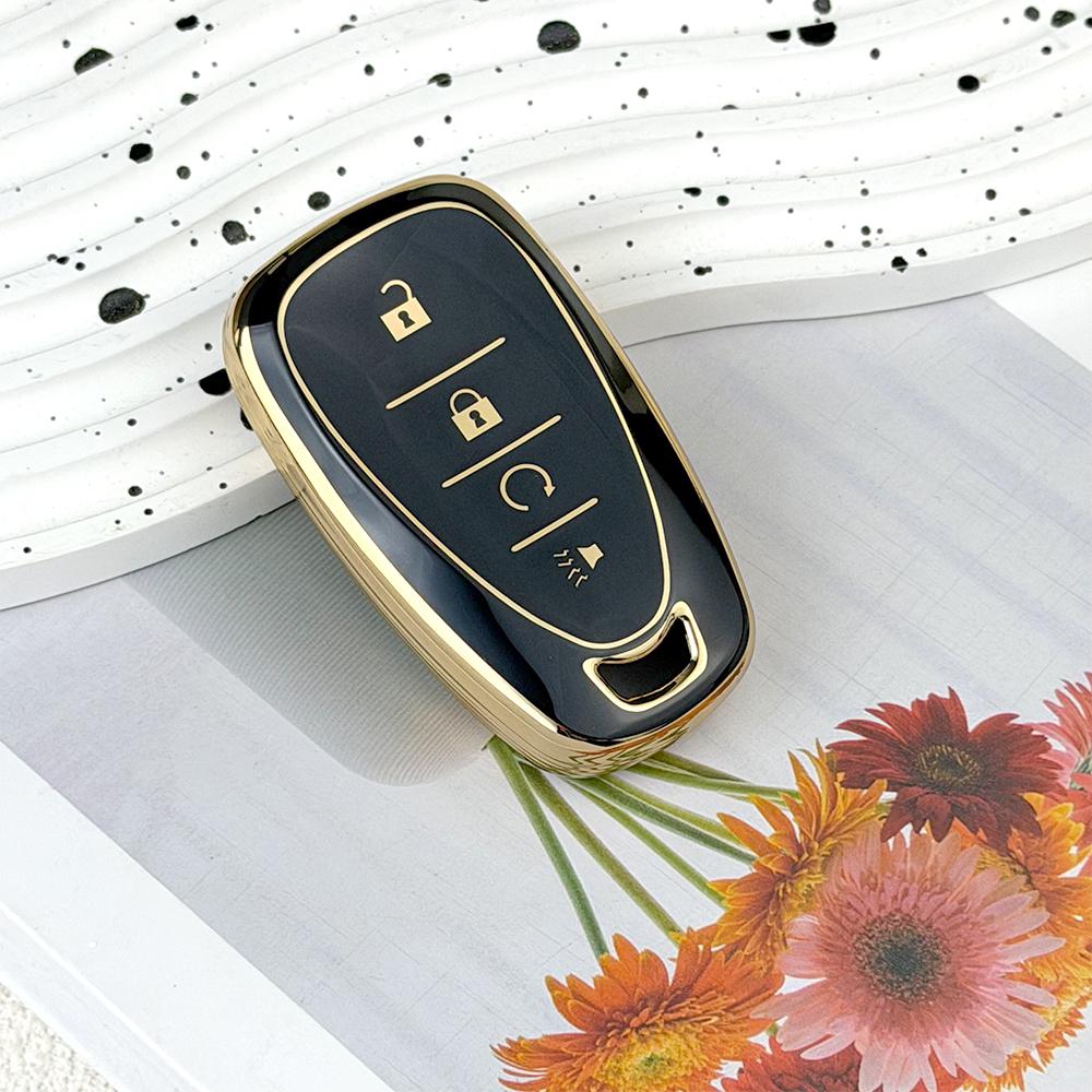 TPU Car Key Fob Cover Case for Chevrolet 2017-2019 Chevy Malibu Camaro Cruze Traverse Sonic Volt Bolt Equinox Spark Blazer Onix