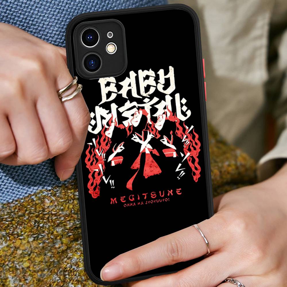 Music Japanese Pop B-babymetal For IPhone 11 12 13 14 15 16 Pro Max Plus Matte Translucent Phone Cover