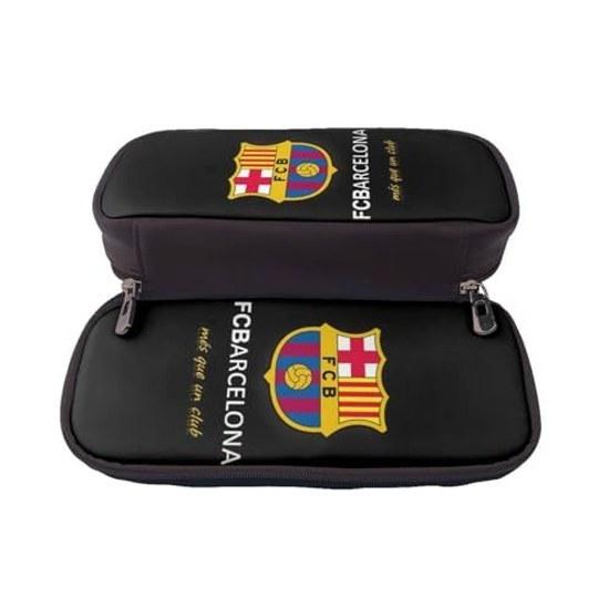 Fc Barcelona Federmäppchen große Kapazität Stifteetui multifunktional stilvoll Ledertasche Jungen Mädchen Kinder einfaches Werkzeug Oberstufenschüler Universitätsgeschenk