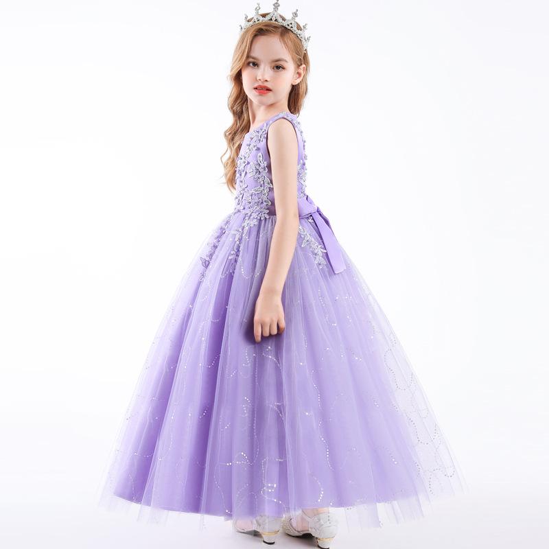 CARISA Sleeveless Mesh Performance Princess Dress for Girls