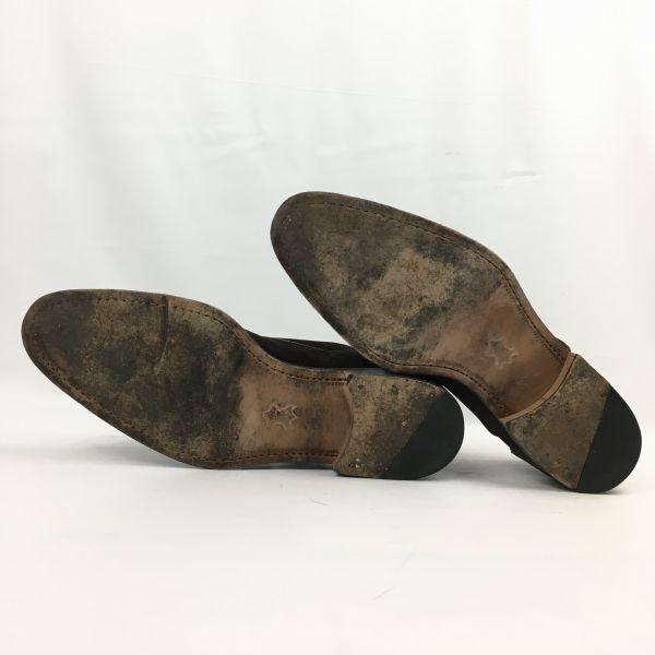 MAGNANNI Wildleder Doppel-Monk-Strap Business-Schuhe Größe 40 25,0 Herren(GEBRAUCHT)