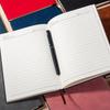 A5 Multi-Color Soft Leather Notebook with Built-In Pen Holder for Business Meetings