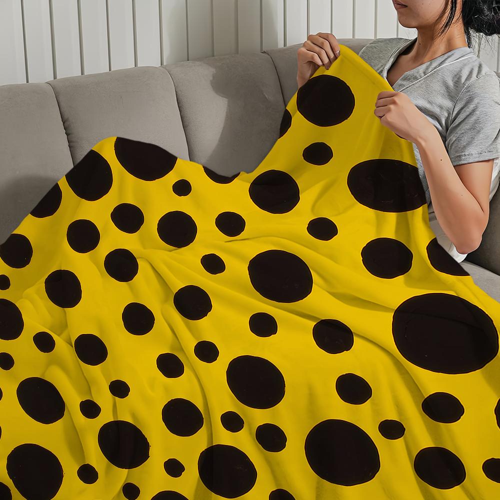 Blanket For Soft Pattern Throw Blanket for Picnic Y-Yayoi-K-Kusama Fashion Art Bed Sofa Home Bedroom Cozy Warm Comfortable