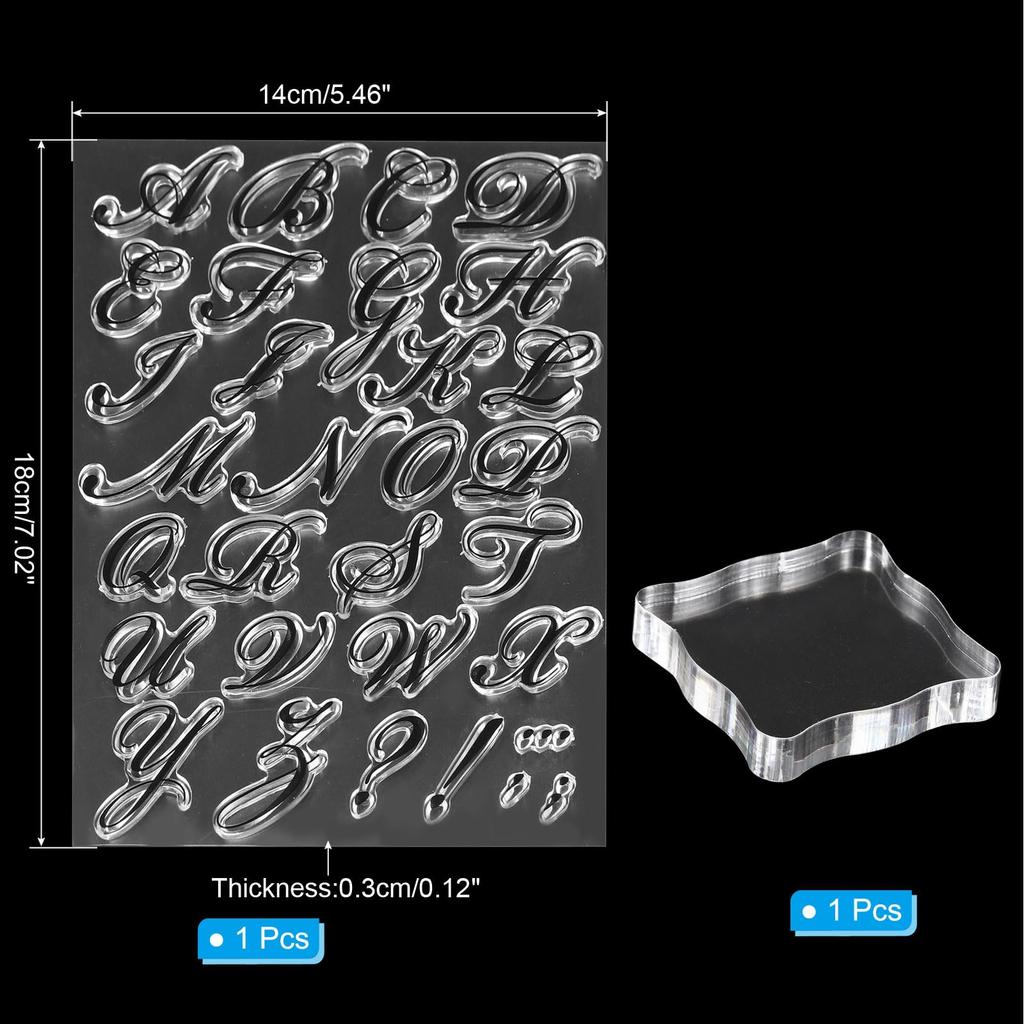 PATIKIL Clear Silicone Stamp 1 Set T1440 Seal and Back Plate Set Clear Stamp Card Making Decoration DIY Scrapbooking Embossing Album Decoration Craft