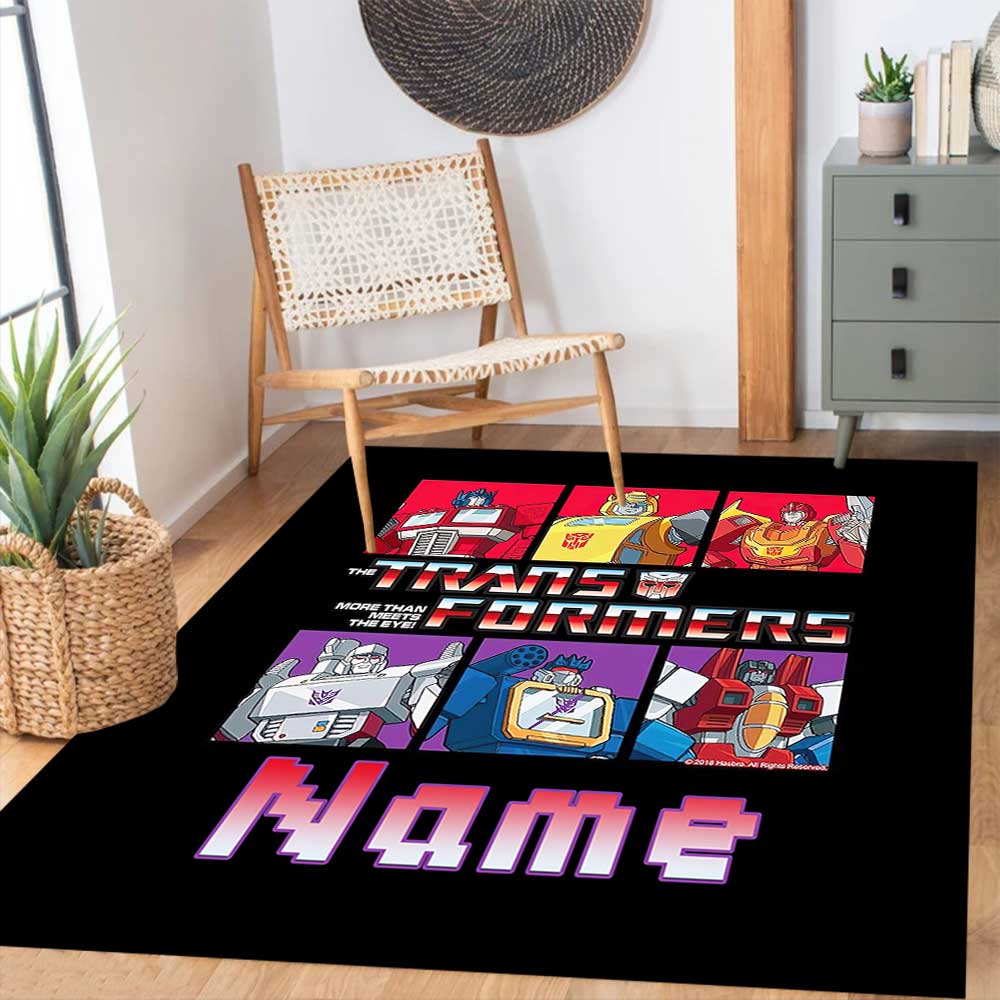 Love Transformers (5) Customize your name rug, office chair cushion, home bedroom living room gift.