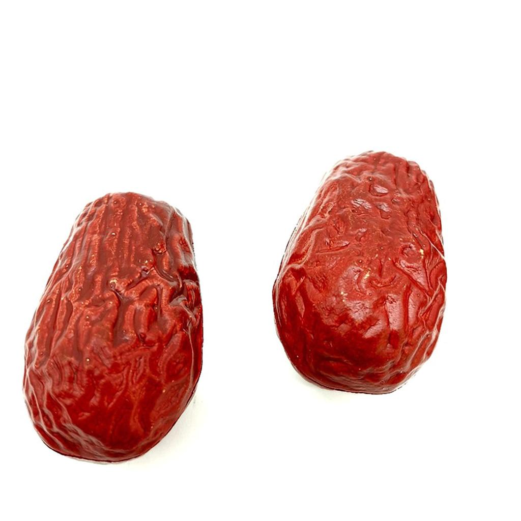 Realistische rote Datteln, künstliche Jujube aus Kunststoff, gefälschte getrocknete Jujube, Ornament zum Basteln und Dekorieren, künstliche Nuss
