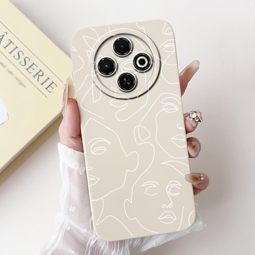 Spark30C Cover For Tecno Spark 30C 2024 Case Cute Cartoon Girl Cover Soft Silicone Phone Case For Spark 30 C Spark30 Full Bumper