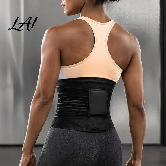 Breathable Yoga Girdle Waist Trainer Belt for Women Men Adjustable Trimmer Anti Slip Shaper with Double-layer Support Abdominal Compression And Back